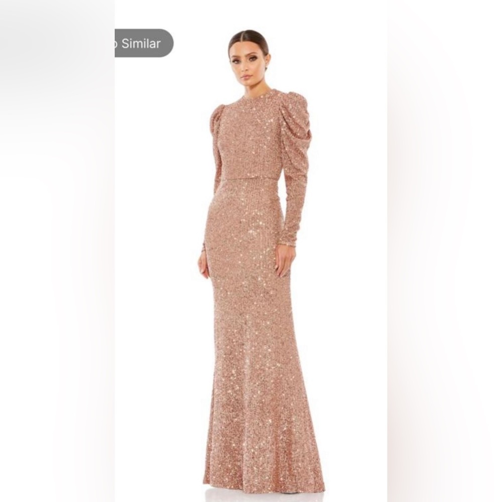 Mac Duggal sequin Copper/rose gold sequin Dress size 6